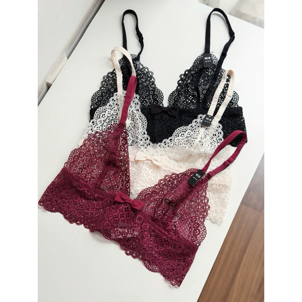 Áo ngực dáng bralette không mút không gọng size B75/34B ( 1 số không  tag )