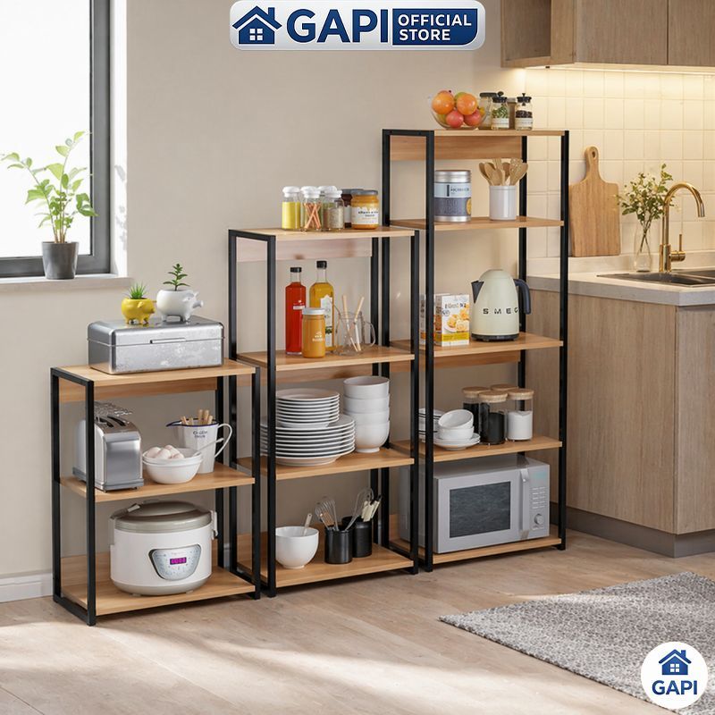 Kệ bếp GAPI GM05 để lò vi sóng, hiện đại, sắp xếp gọn gàng