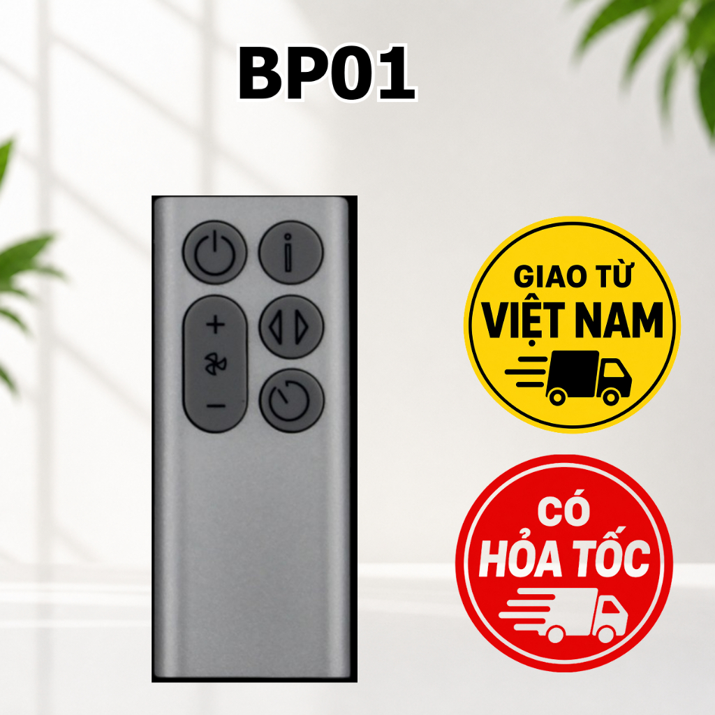 ( tặng pin xịn) Điều khiển quạt không cánh Dyson BP01