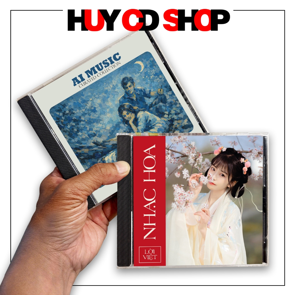 Đĩa CD Nhạc Hoa Lời Việt (Mưa trên cuộc tình-AI hát) & Nhạc Hoa lời Việt thập niên 2000
