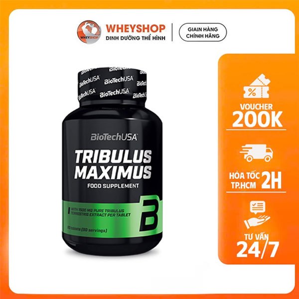 Viên uống bổ sung Biotech Tribulus Maximus (90 viên) - WHEYSHOP HCM