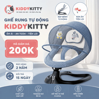 Nôi điện cho bé, nôi điện gấp gọn có điều khiển từ xa phát nhạc, nâng hạ thành ghế ăn dặm  - MK003