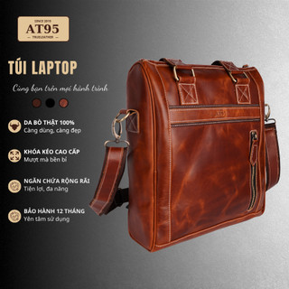 Túi xách nam laptop 03 thời trang công sở dáng đứng đựng hồ sơ, tài liệu, laptop 14inch AT95