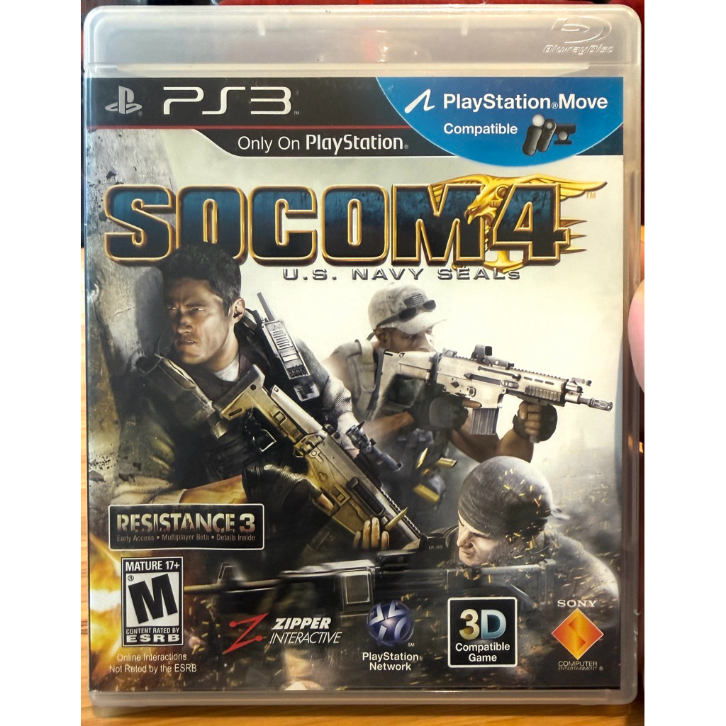Đĩa game Ps3 Soccom 4 US Navy Seal - Full box - 3D
