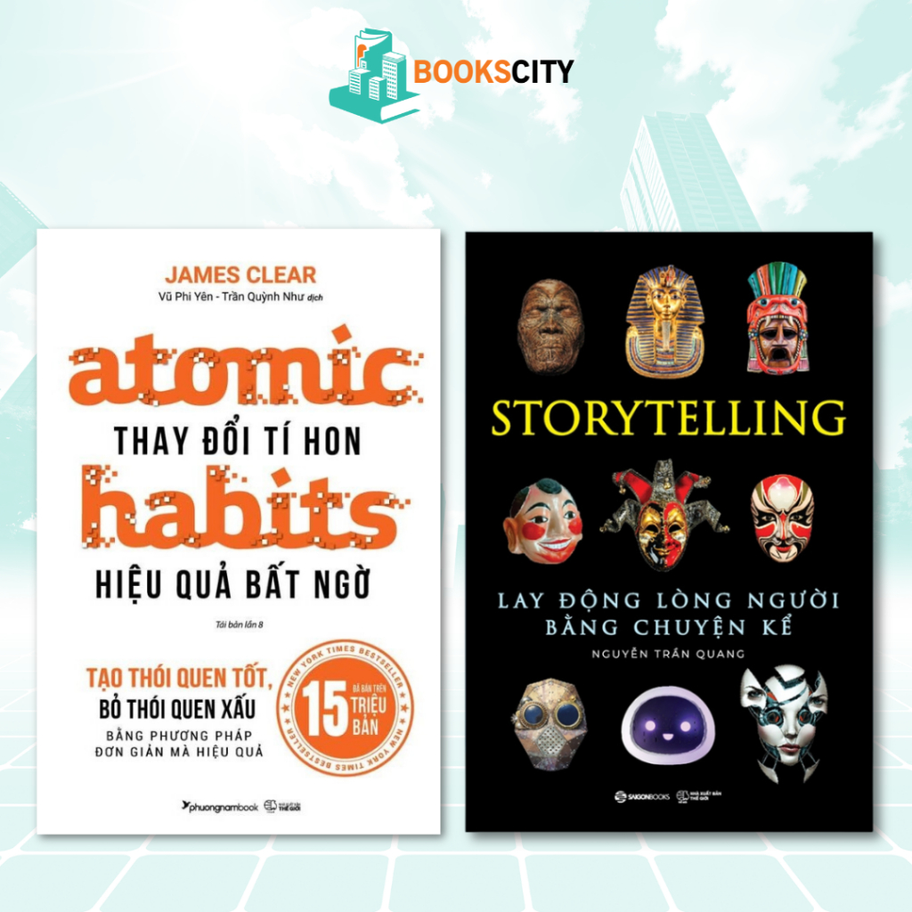 Combo Sách - Storytelling + Atomic Habits