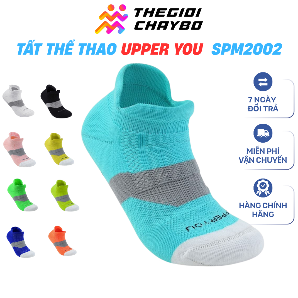 Vớ Chạy Bộ Cổ Ngắn Upper You SPM2002 - Tất Thể Thao Chuyên Dụng Công Nghệ Seamless Không Đường May