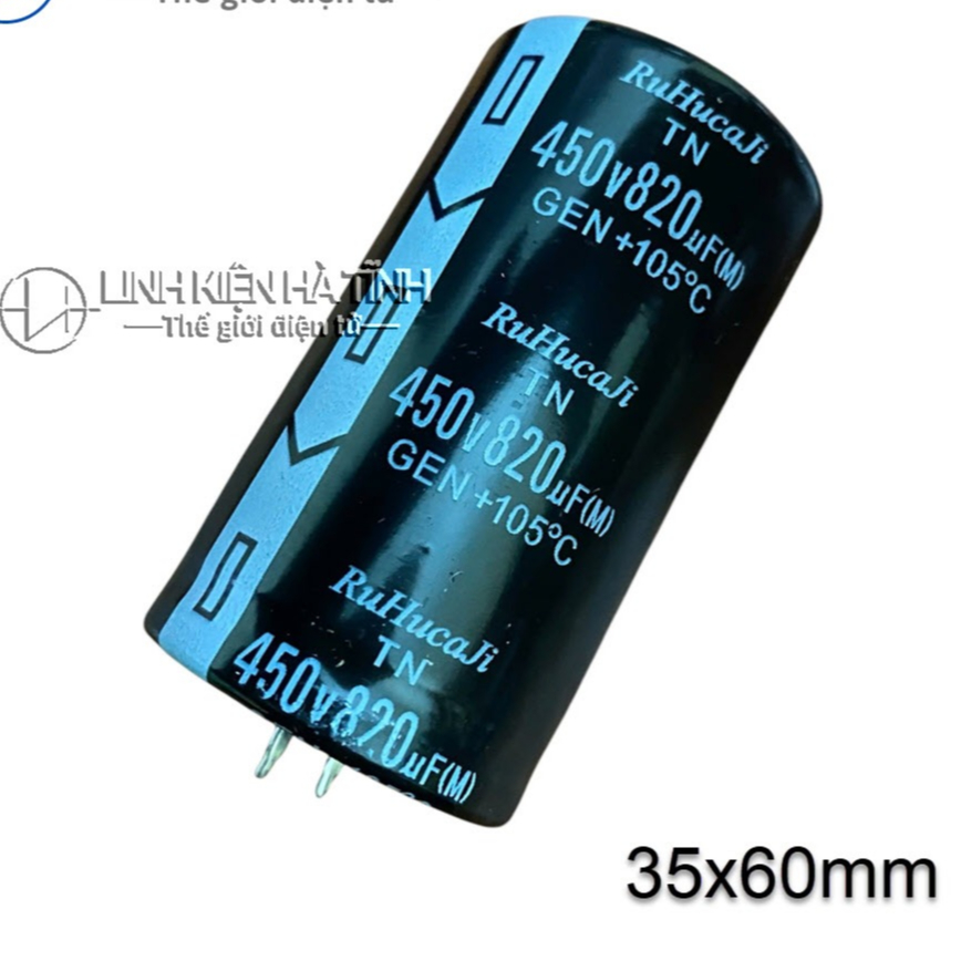 Tụ nguồn máy hàn 820uf 450V 820uf mới 35x55mm