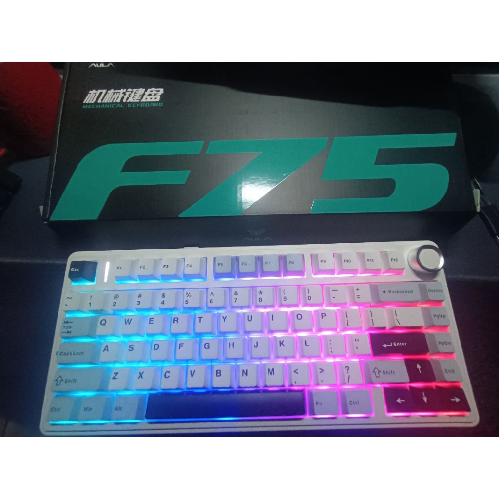 Bàn phím cơ Aula F75 - 3 mode, RGB, hotswap
