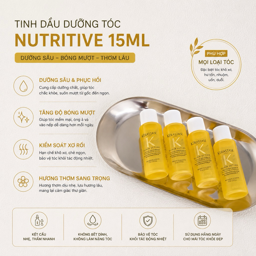 Dầu dưỡng tóc Kerastase Elixir Ultime Originale 15ml