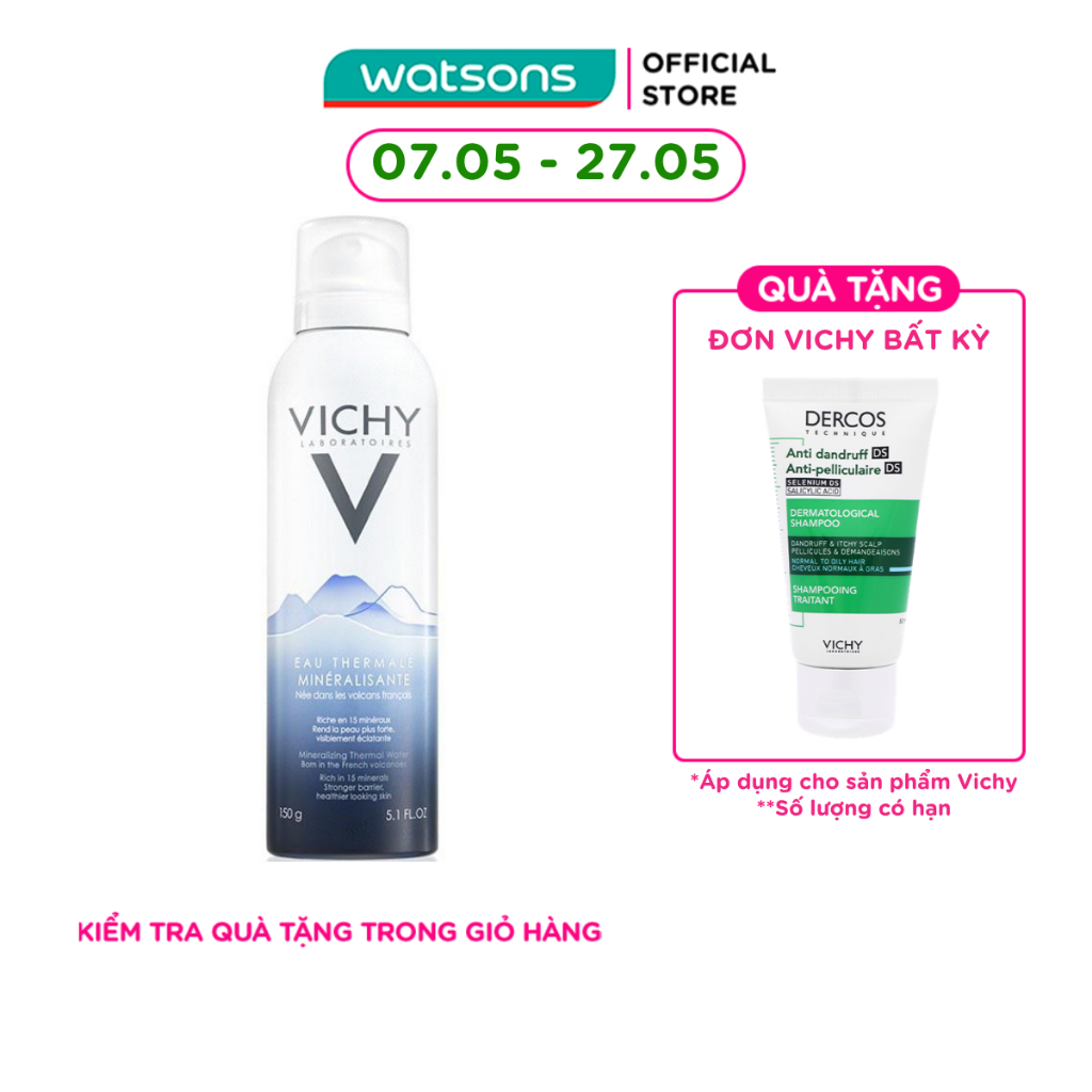 Nước Xịt Khoáng Dưỡng Da Vichy Thermale 150ml