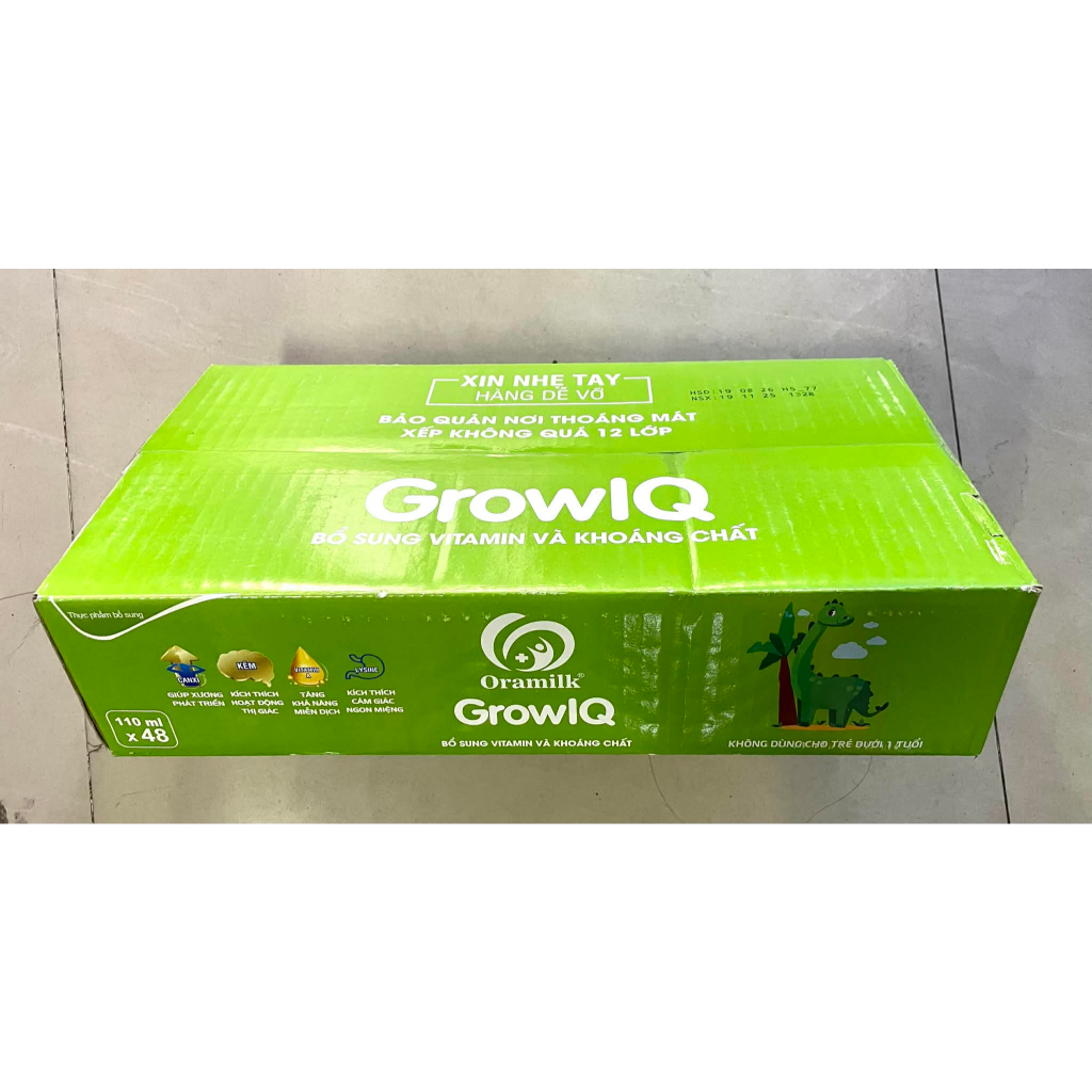 Thùng sữa công thức pha sẵn OraCare Grow IQ 110ml (48 hộp x 110ml)