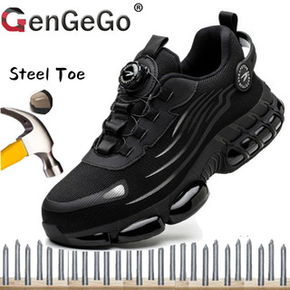 GenGeGo Giày Bảo Hộ Lao Động  Khóa Vặn / Chống Đinh/ Chống Va Đập/ Cách Điện/ Chống Trơn Trượt