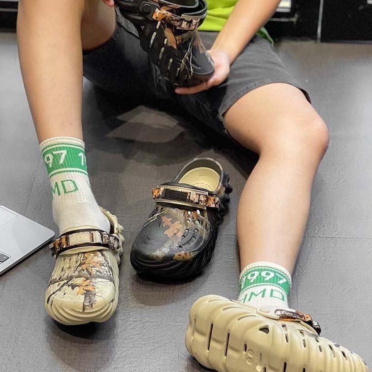 PECG - Dép Nam Nữ Sục cross Unisex Pollex Echo Clog Graphics