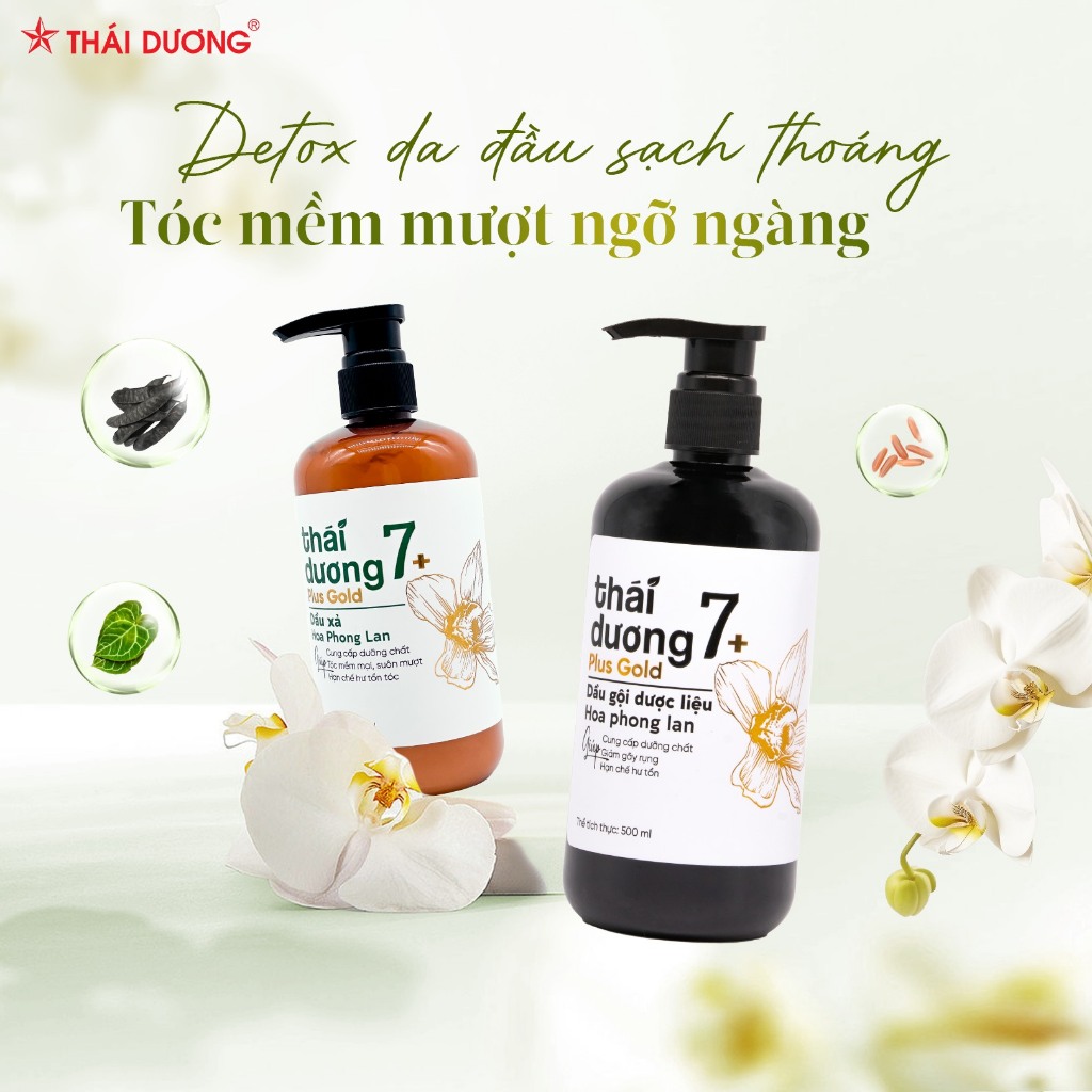 [MUA 2 TẶNG 1] Cặp Dầu gội & Dầu xả Thái Dương 7 Plus Gold 500ml tặng kèm quà | BigBuy360 - bigbuy360.vn