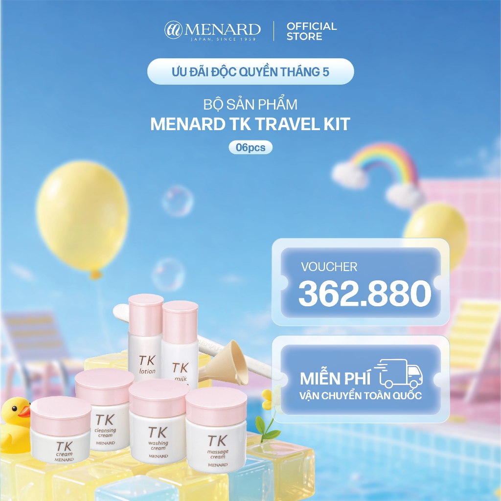 [TK Travel Kit 30ml]_Bộ sản phẩm du lịch 6 món TK Travel Kit, hỗ trợ phục hồi năng lượng tế bào và n