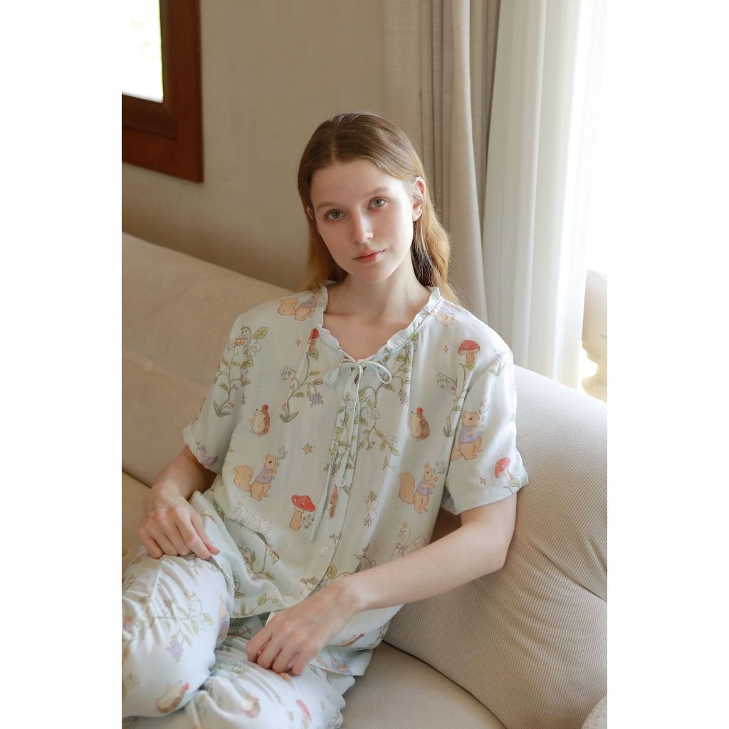 After Bath - Bộ Pyjama Cổ Tích Enchanted Mint - PJ225
