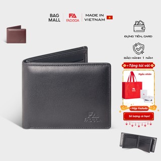 Ví da bò mini nhiều ngăn dáng ngang Fadoda VN039