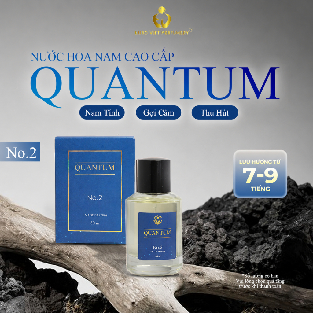 Nước hoa nam Tough Man Quantum No.2 EDP lưu hương 6-12 tiếng 50ml thương hiệu EU