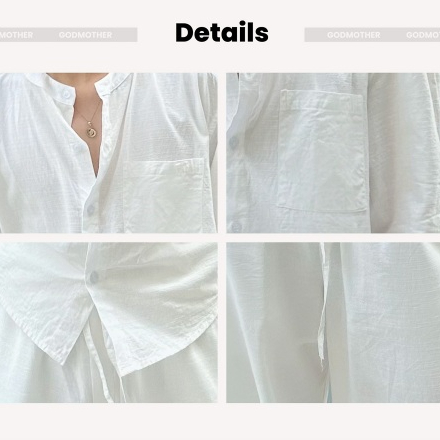 Đồ Bộ Nam GODMOTHER Set Sơ Mi Đũi Dài Tay Cổ Trụ Form Rộng Đi Biển Mùa Hè Cao Cấp | BigBuy360 - bigbuy360.vn
