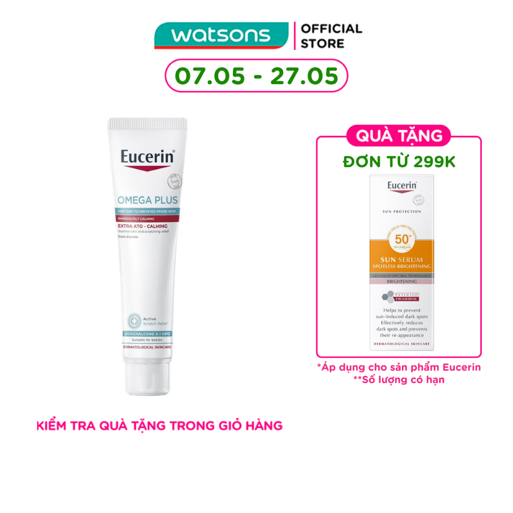 Kem Dưỡng Da Eucerin Ato Control Acute Care 40ml