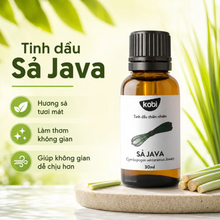 Tinh dầu Sả Java Kobi Citronella 10ml thơm phòng khử mùi hỗ trợ xua côn trùng dùng khuếch tán