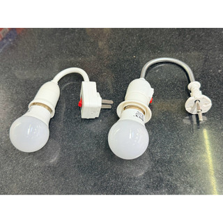 Đui đèn lò xo kèm công tắc - Đuôi đèn E27 uốn dẻo