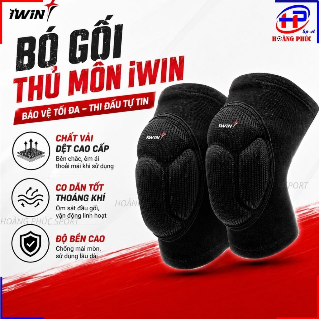 Bó gối thủ môn iWin Keepa IKN301, băng gối thể thao iWin Keepa IKN301 bảo vệ đầu gối khỏi chân thươn
