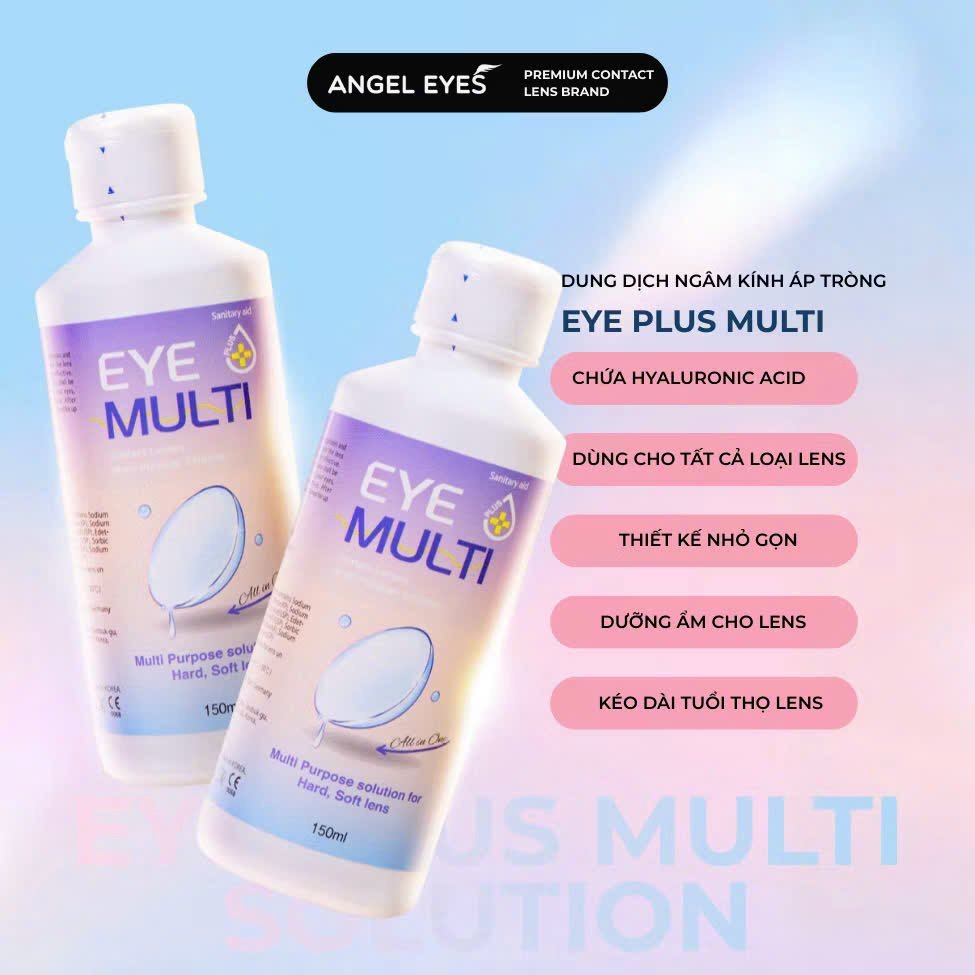 Nước ngâm lens, nước ngâm kính áp tròng DREAM EYE/ EYE PLUS MULTI/ NIX CARE dung tích 150ml & 350ml