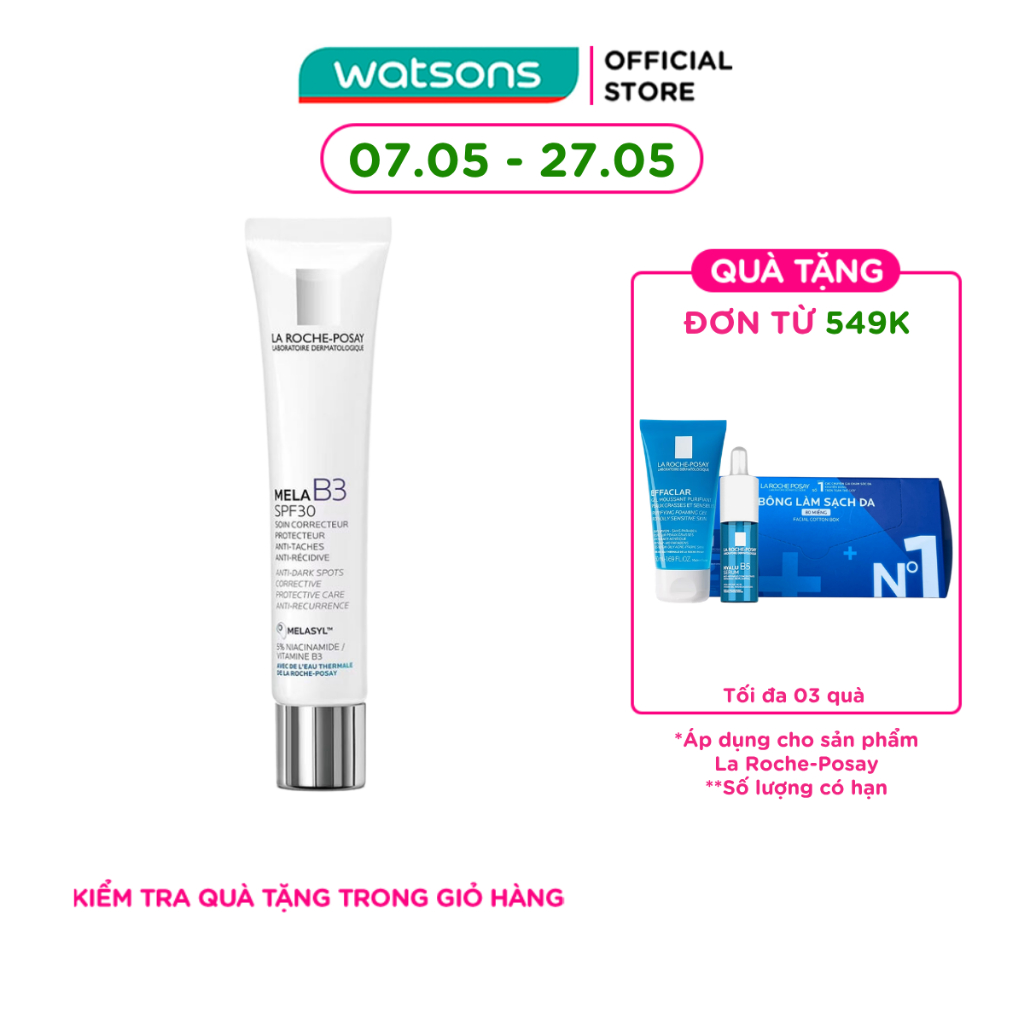 Kem Dưỡng La Roche Posay Mờ Thâm Nám Mela B3 Anti-Dark Spots 40ml