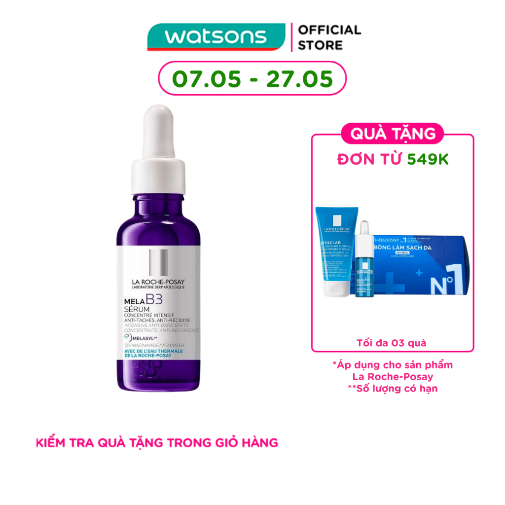 Serum La Roche Posay Dưỡng Sáng Mờ Thâm Nám Mela B3 30ml