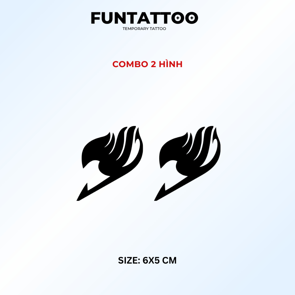 Hình Xăm Tạm Thời 15 Ngày Manga Fairy Tail Chống Nước Chống Cọ Xát Fairytail [KB-6-16]