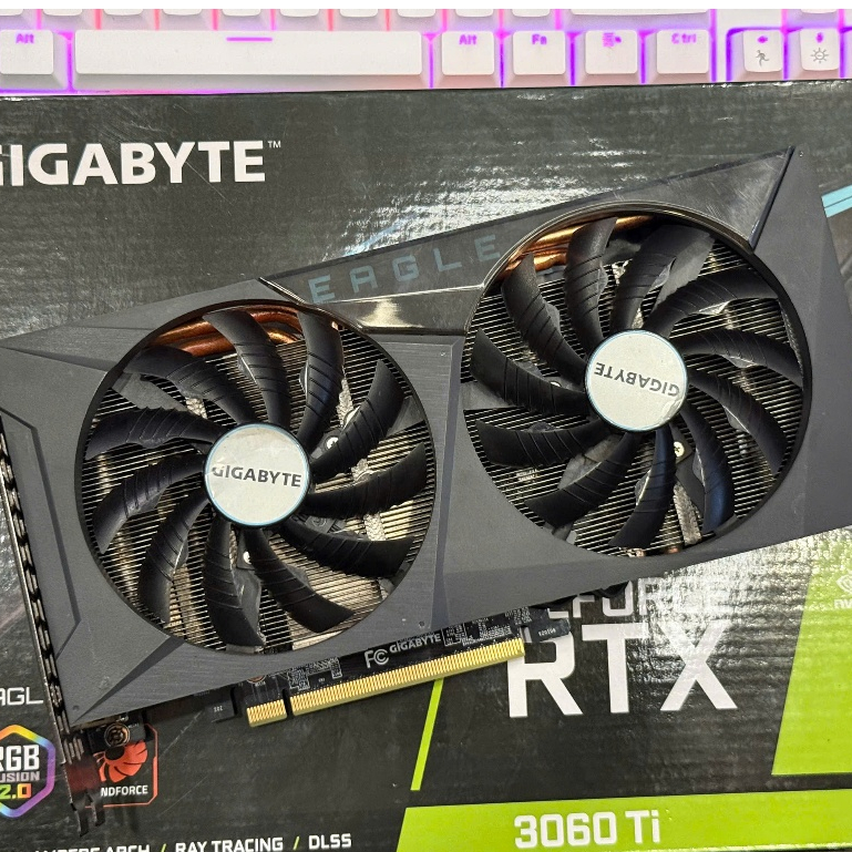VGA Gigabyte RTX 3060 Ti EAGLE OC 8GD V2 Full Box Trùng Serial