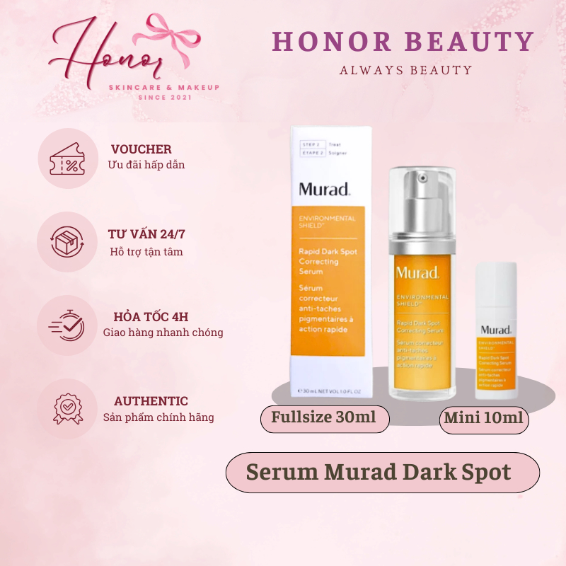 Serum Murad Dark Spot, Vitamin C Glycolic | Dưỡng sáng, chống oxy hoá, căng bóng