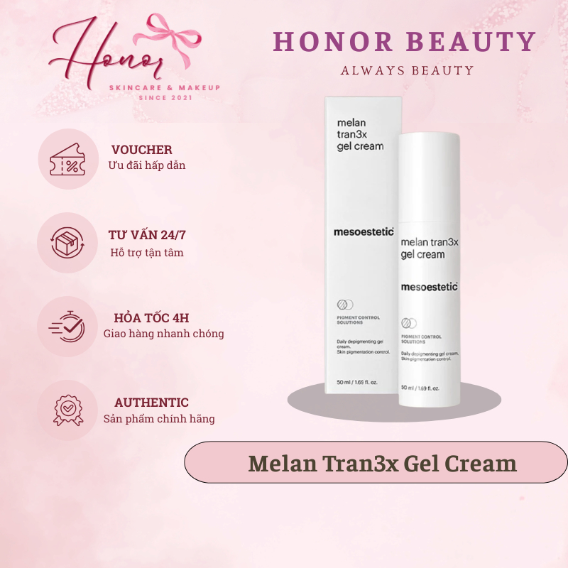 Gel Dưỡng Sáng Da, Giảm Nám Mesoestetic Melan Tran3x Gel Cream 50ml Hornor Beauty