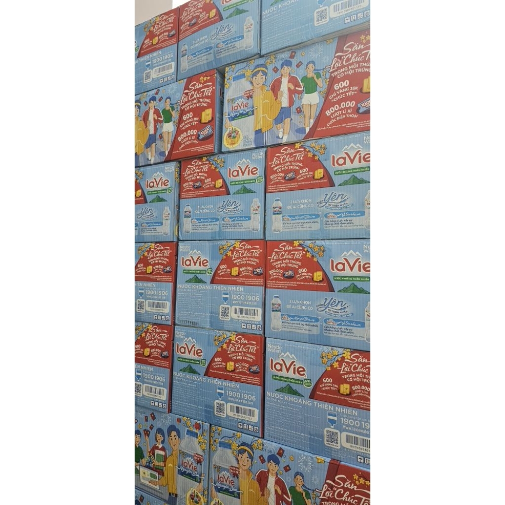 Thùng 24 chai lavie 500ml