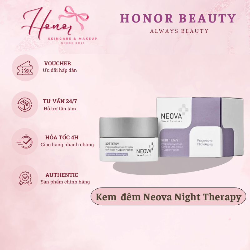 Kem dưỡng ẩm ban đêm phục hồi da Neova Night Therapy