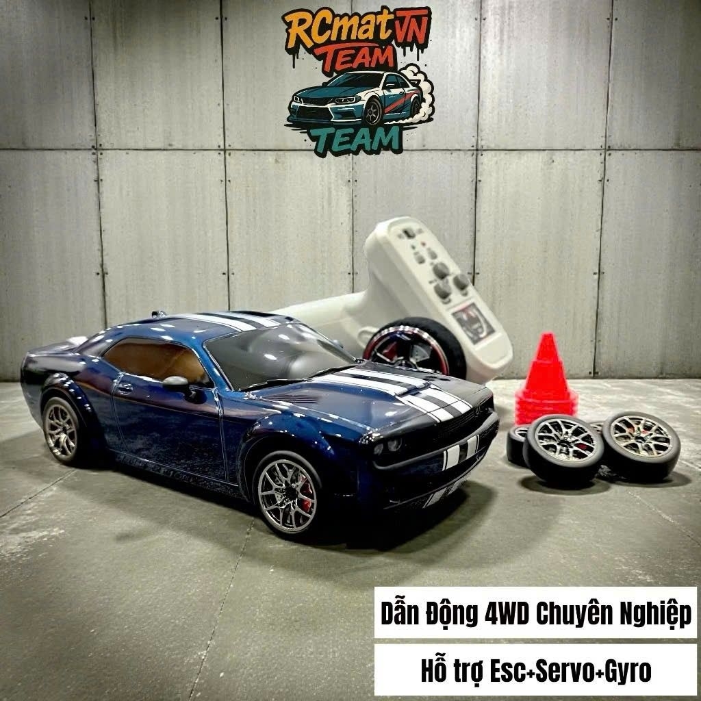 Xe Điều Khiển Mini Drift Mustang Master FQD10 V2 1:20 2026 Có Gyro Servo phiên bản nâng cấp, chạy nh