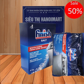 Muối rửa chén Finish hộp 1.2 kg, 1.5kg muối rửa bát finish làm mềm nước cho máy rửa bát 1kg 4kg