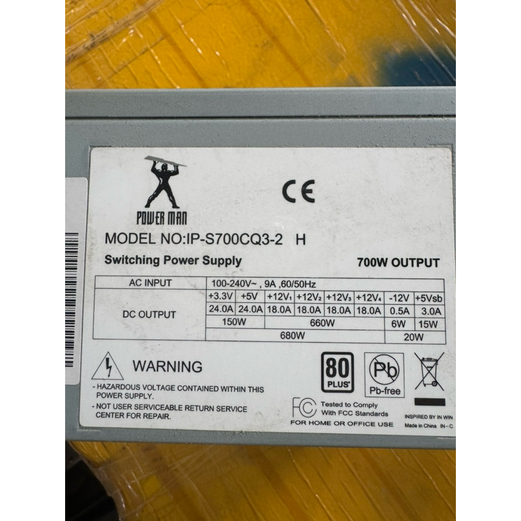 nguồn power man 700w đẹp chay tốt