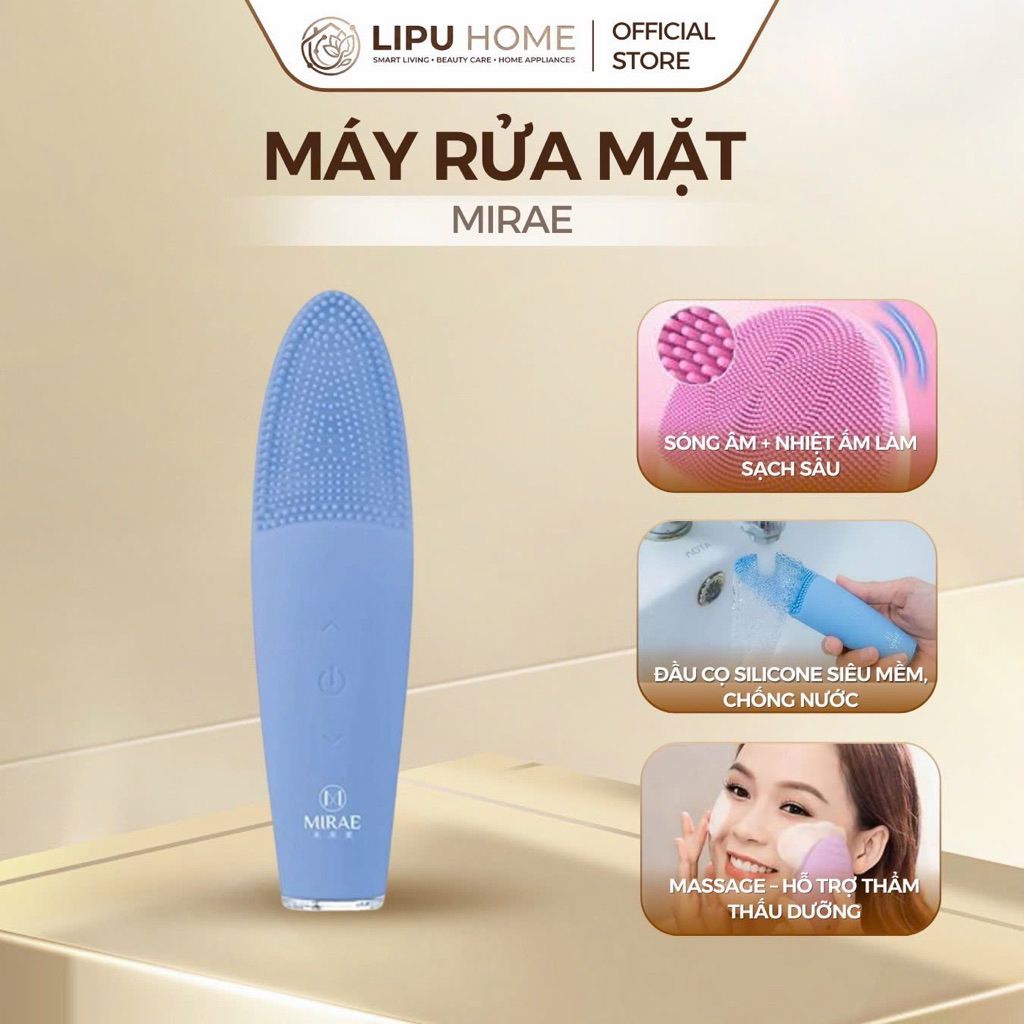 Máy Rửa Mặt MIRAE - MIRAE THERMAL SONIC FACIAL BRUSH - THANH LÝ NHANH HÀNG TỒN KHO