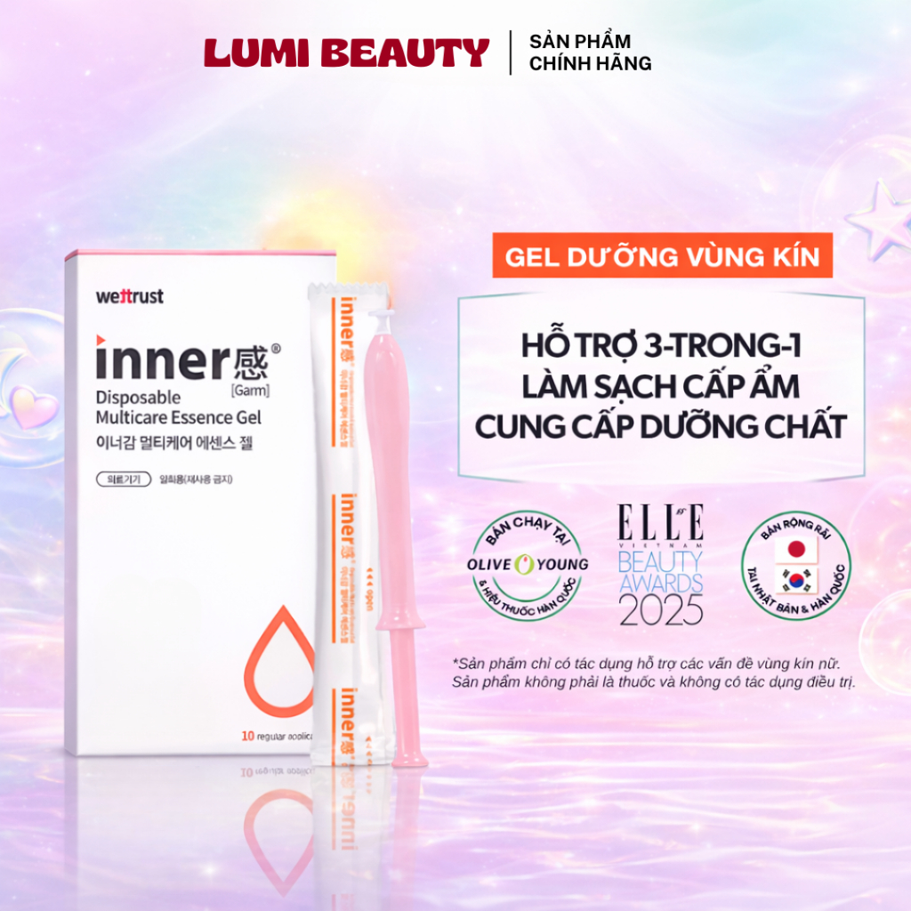 [Inner Gel Cam] Đũa Thần Inner Gel Dưỡng VK WETTRUST INNERGARM Disposable Multicare Essence Gel