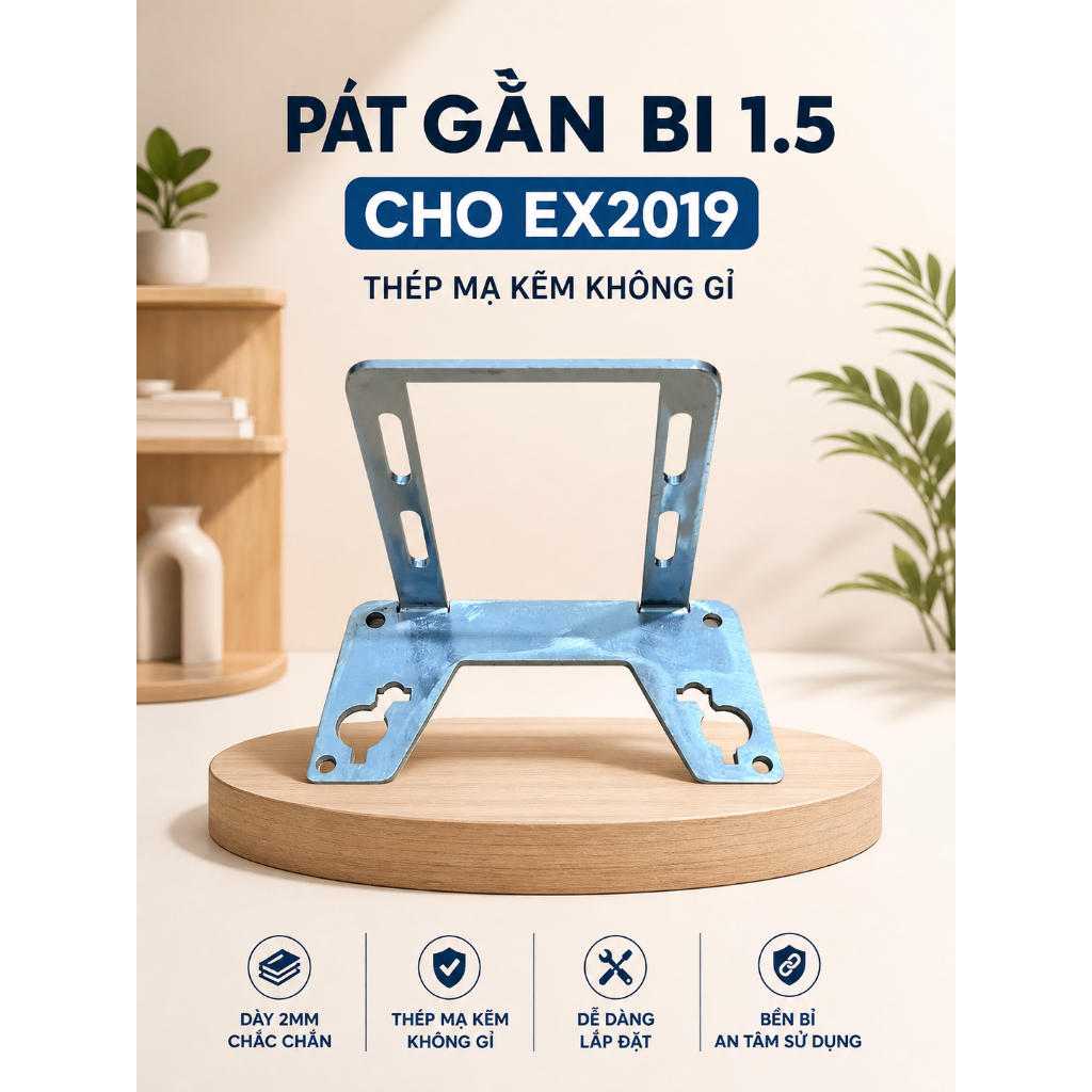 Pat Gắn Bi Cầu LED 1.5inch Chóa Lativo , Zin Cho Exciter 150 , LC150 , Y15ZR