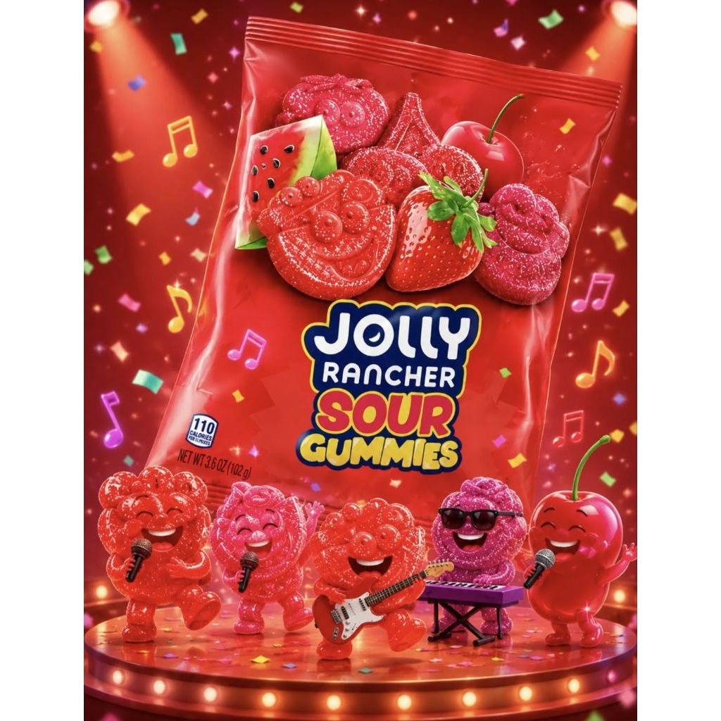 Jolly Rancher Sour Gummy -"Kẹo Chua Chảnh Chọe"