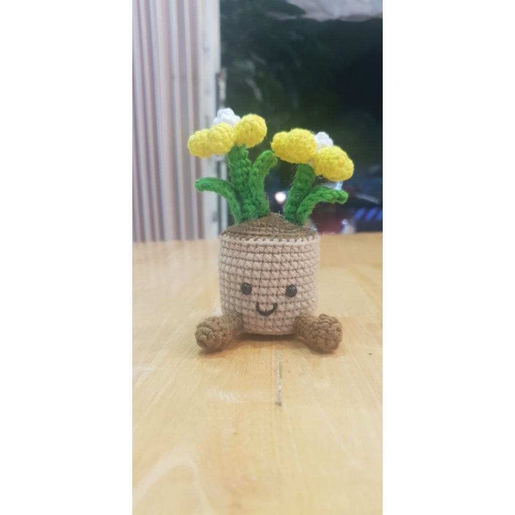 Chậu hoa len jelly cat handmade