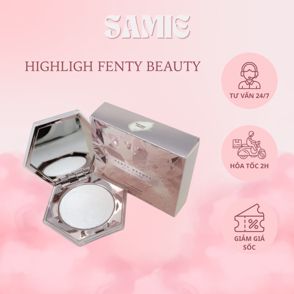 Phấn highlight Fenty Beauty Phấn bắt sáng Fenty Beauty Diamond Bomb Phấn nhũ toàn thân - SAMIE COSME