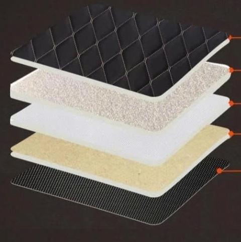 Đệm ô tô ghế sau bằng da cao cấp, Giường nệm xe hơi bằng da gấp gọn, Giường ô tô gấp gọn