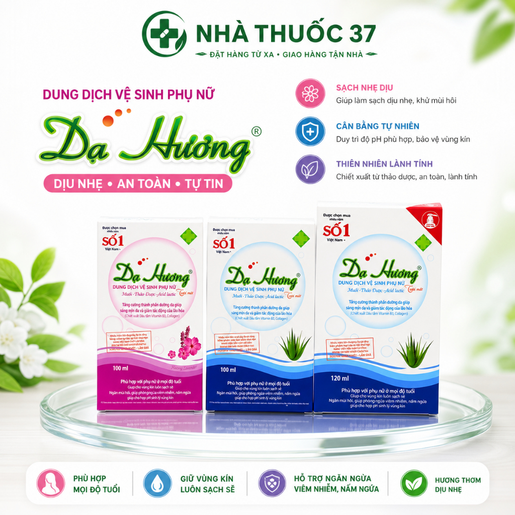 Dung dịch vệ sinh phụ nữ Dạ Hương các dòng