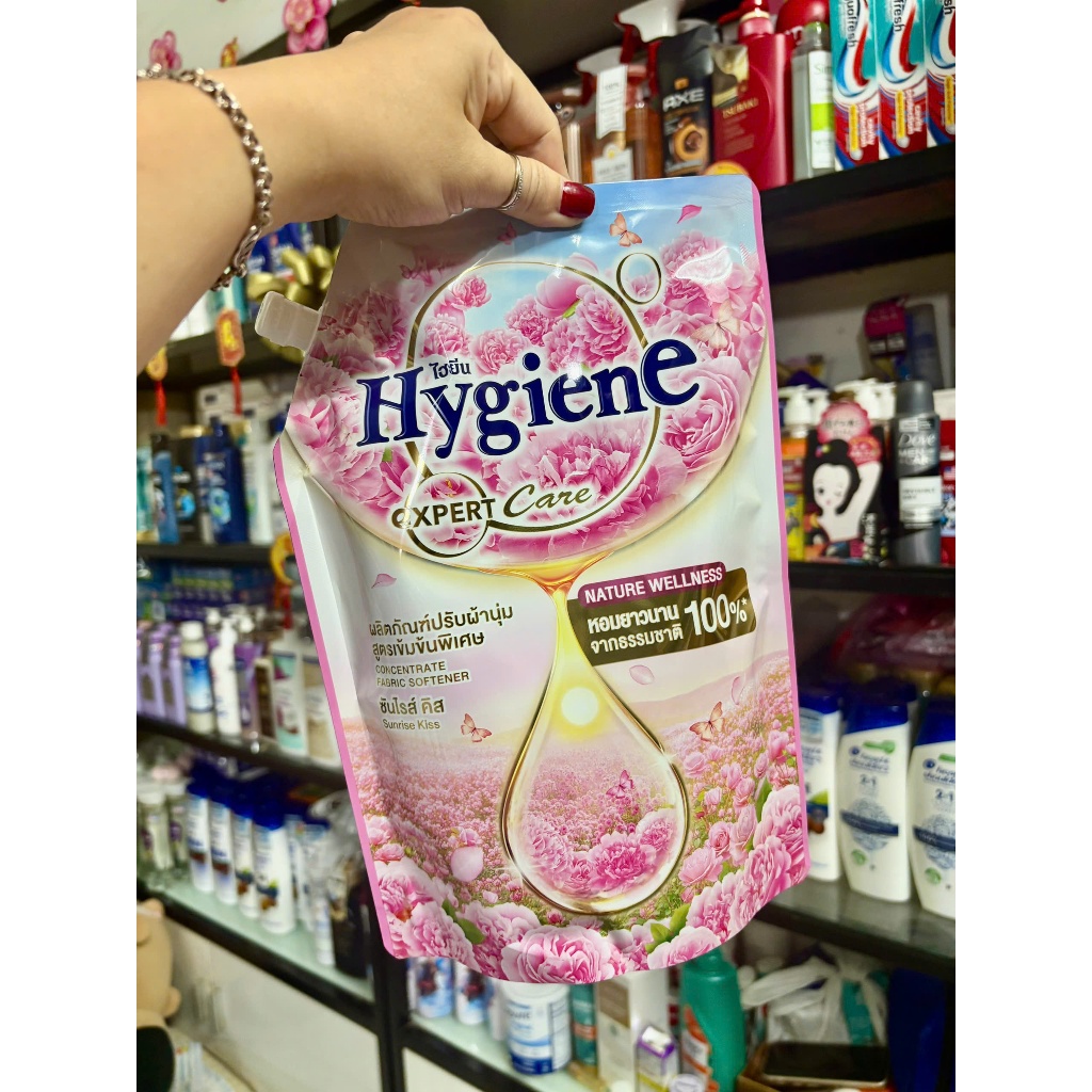 NỘI ĐỊA HỒNG 1 LÍT - NƯỚC XẢ VẢI ĐẬM ĐẶC HYGIENE THÁI LAN