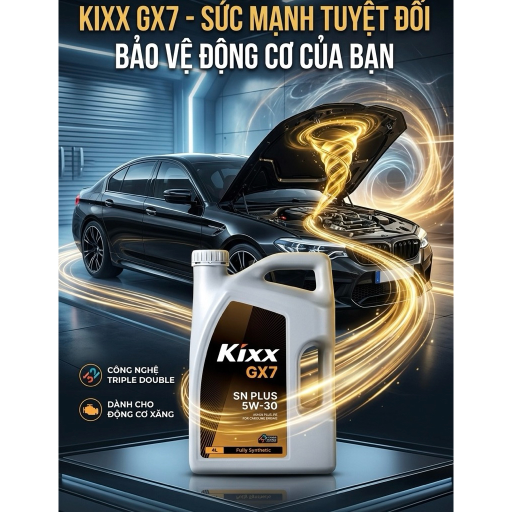 KIXX SN PLUS 5W30 Can 4L ( Nhựa )