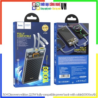 Pin sạc dự phòng HO.CO J104 Discovery edition 22.5W 10000mAh - Cam kết chính hãng trọn đời - 1 đổi 1 trong 15 ngày.